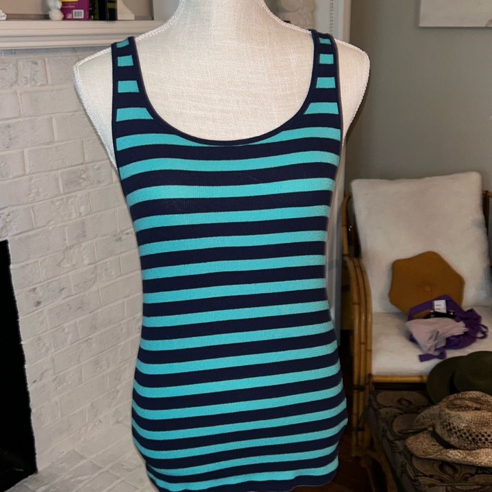 Gap Navy and Teal Tank